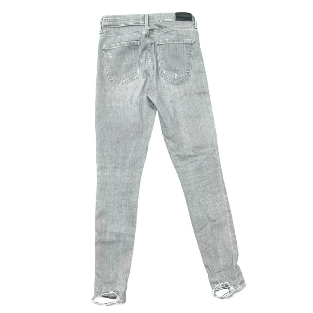 Citizens of humanity 27 Rocket High Rise Distressed Stretch Gray